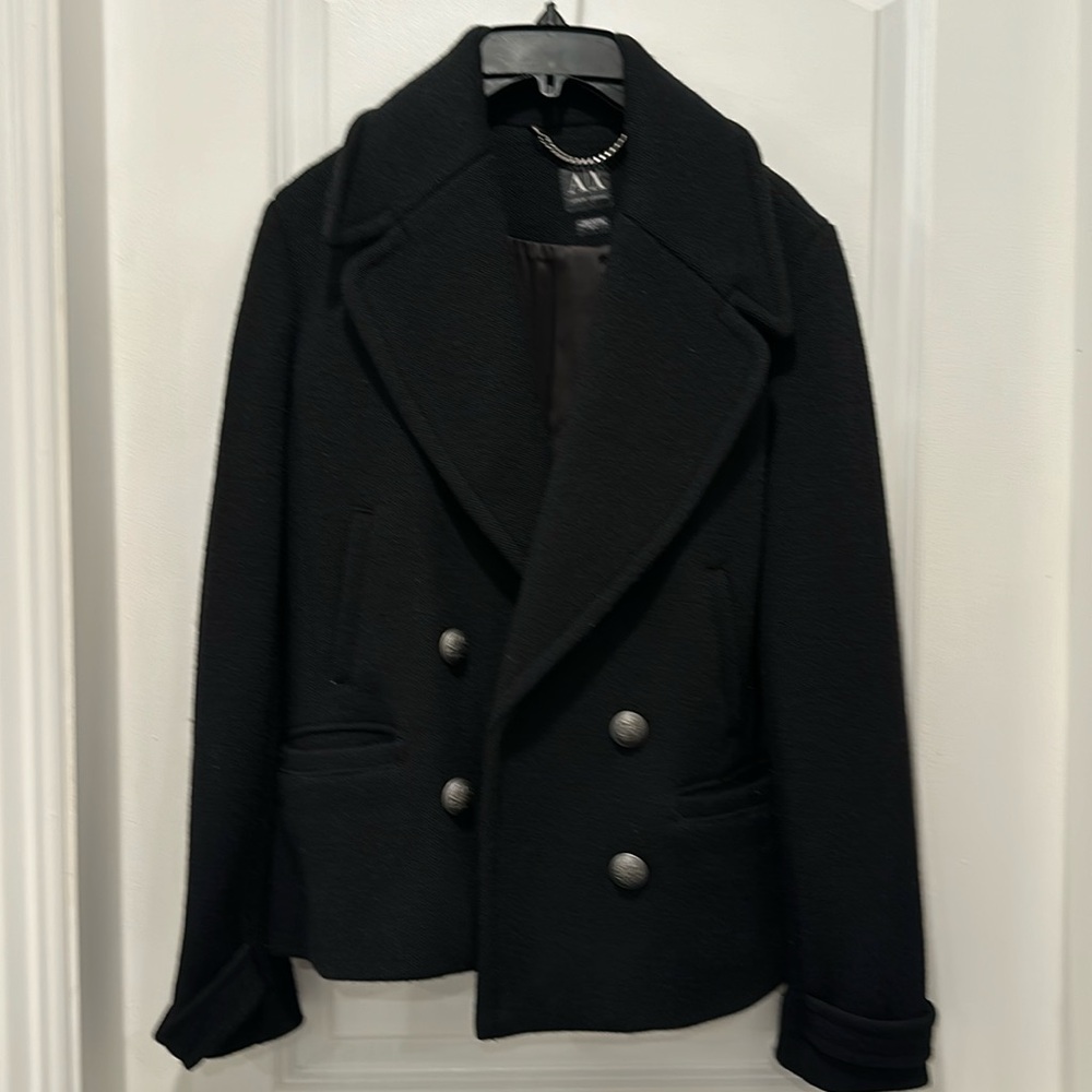 Armani Exchange black coat